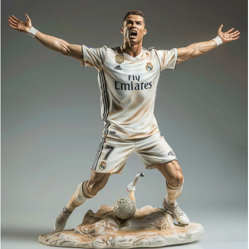 Joueur de football en résine
