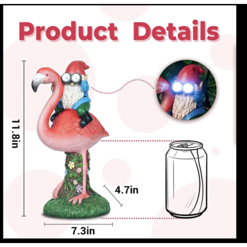 Flamand Rose et Nain Lumineux