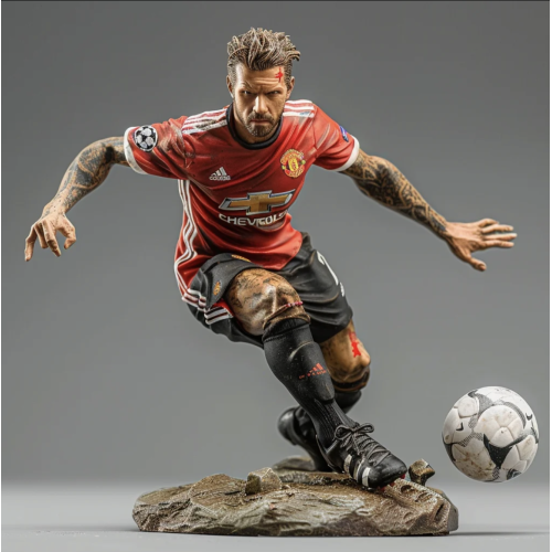 Joueur de footbal avec balon