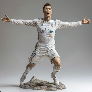 Joueur de football en résine